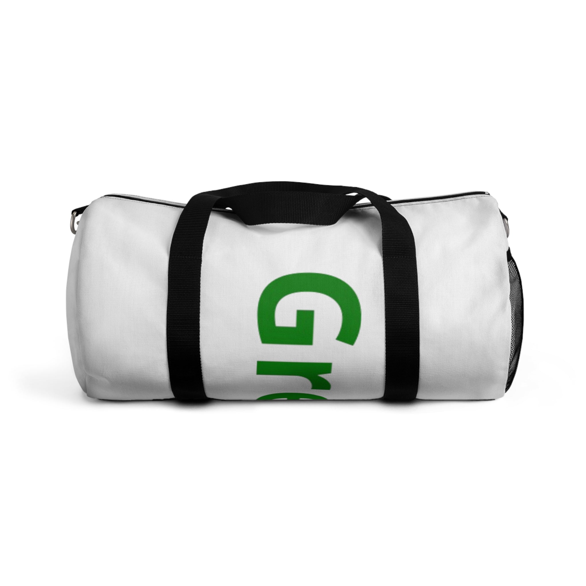 Green Graphic Duffel Bag, Gym Bag, Sports Bag, Travel Organizer, Personalized Gift, Workout Essentials