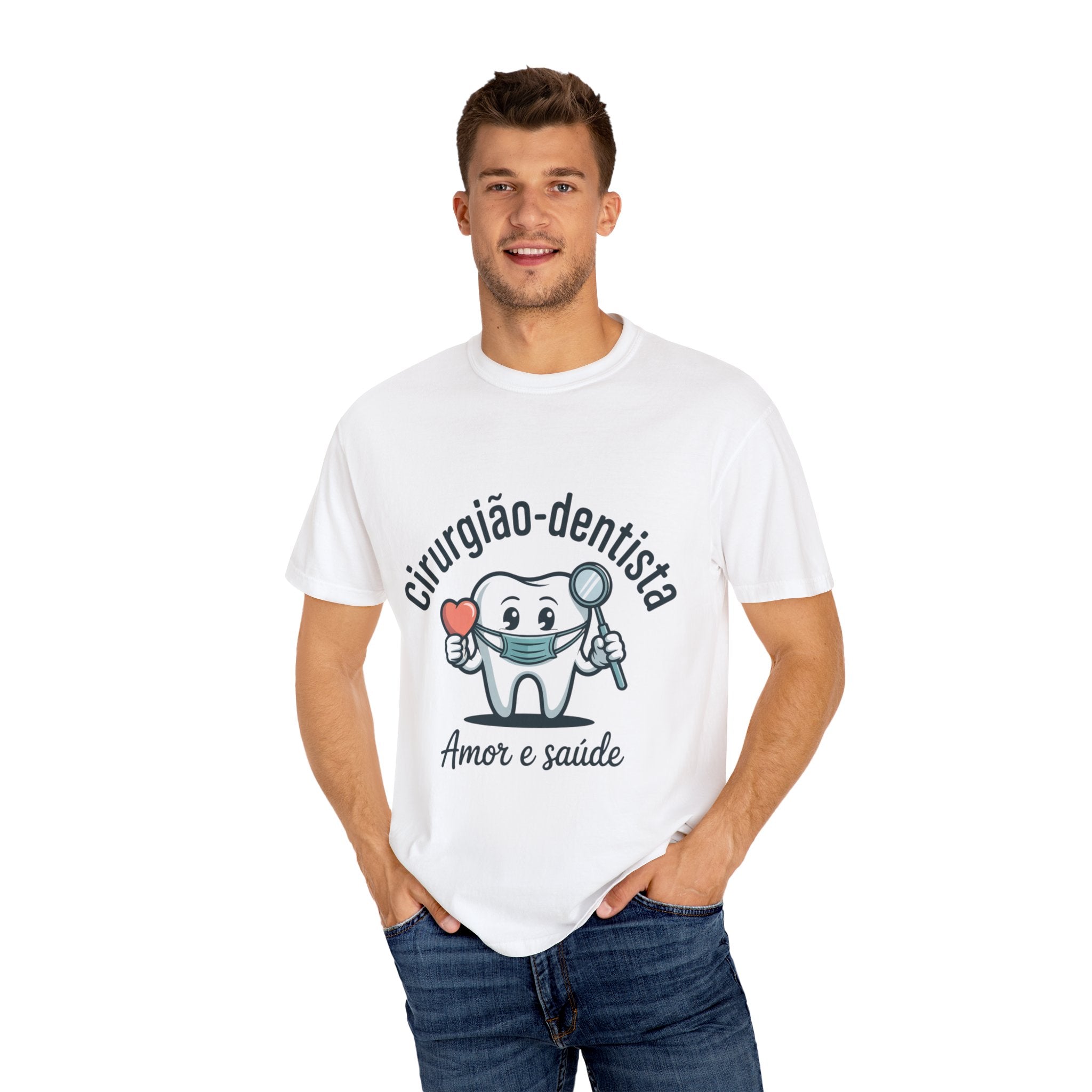 Camisa com customização cirurgião-dentista Unisex Tee